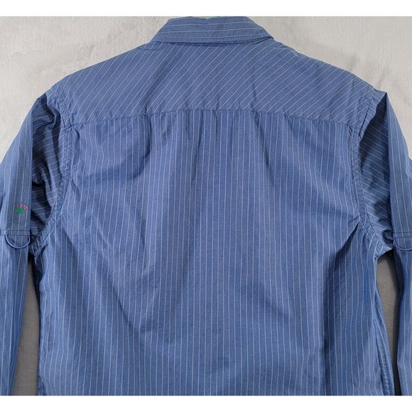 SCOTCH & SODA Large Men's Long Sleeve Button Down Shirt With Locker Loops Stripe - Picture 11 of 13